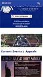 Mobile Screenshot of holyfamilycc.com